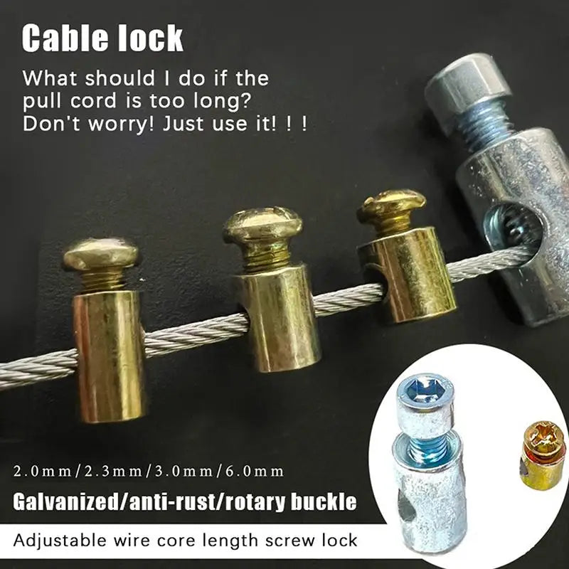 Throttle Cable Nipple Screw Metal Stopper Motorcycle Brake Clutch Vue