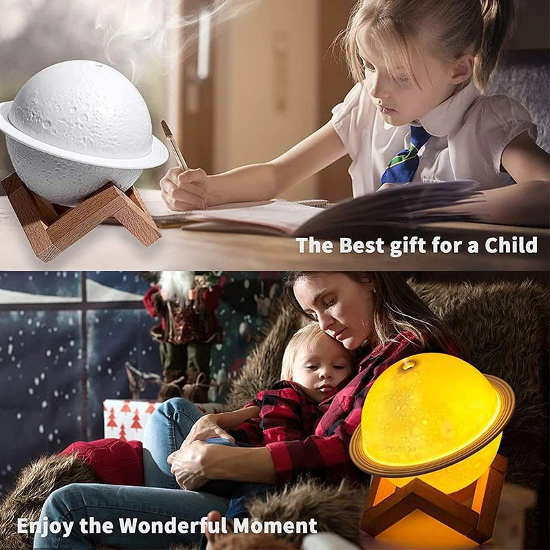 3D Moon Ultrasonic Humidifier & Aroma Diffuser with LED Light Ultrasonic Humidifier Vue