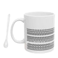 10oz Coffee Mug with Handle Tea Cup Novelty Microwave-Safe Coffee Cup Ceramic Drinking Cup Desktop Ornament for Water Milk Tea Vue B 300ml