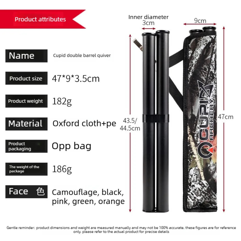 Double Quiver Quiver Arrow Pot Archery Equipment Waist Spans Reflex Oxford Cloth Quiver Bow Quiver Vue