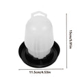 Automatic Chicken Waterer Poultry Drinker for Duck Goose Pigeon Quail Livestock Coop Farm Feeding Drinking Vue White