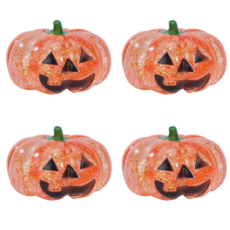 Halloween Pumpkin Maltose Stress Ball Squishy Toy Soft Stress Ball Slow Rebound Fidget Toy Stress Relief Funny Gift Vue 4pcs Pumpkin