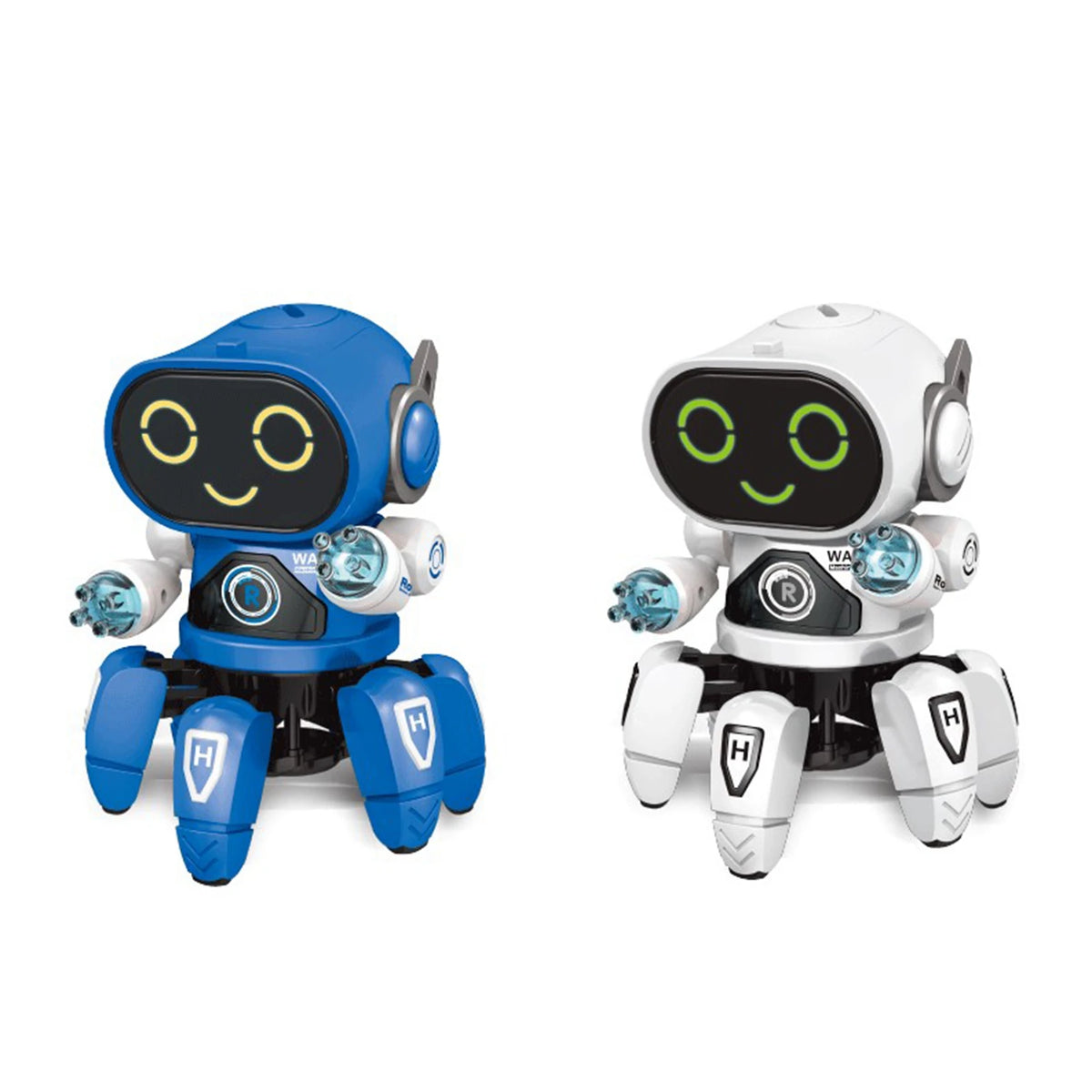 Children Electric Robot with Six Claws Plastic Intelligent Dancing Singing Light for Boys Vue