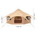 SucceBuy 5m Canvas Bell Tent – 4-Season Yurt for 8 People Canvas Bell Tent Vue 5m type B United States