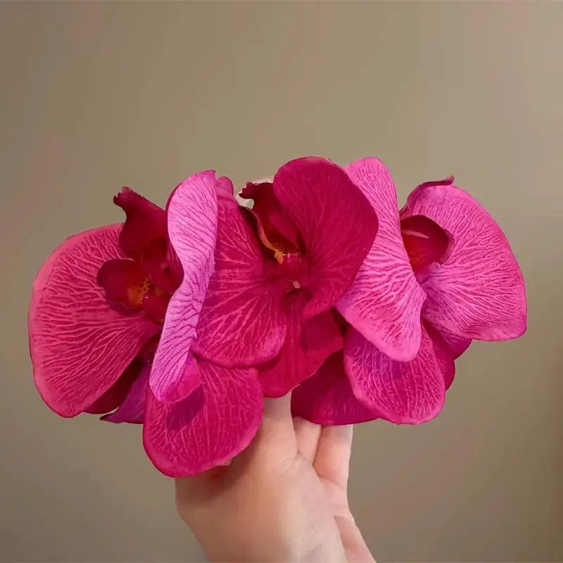 Spring Phalaenopsis Ombré Hair Clip Elegant Orchid Floral Hair Accessories Versatile High End Design for Photoshoot Vue