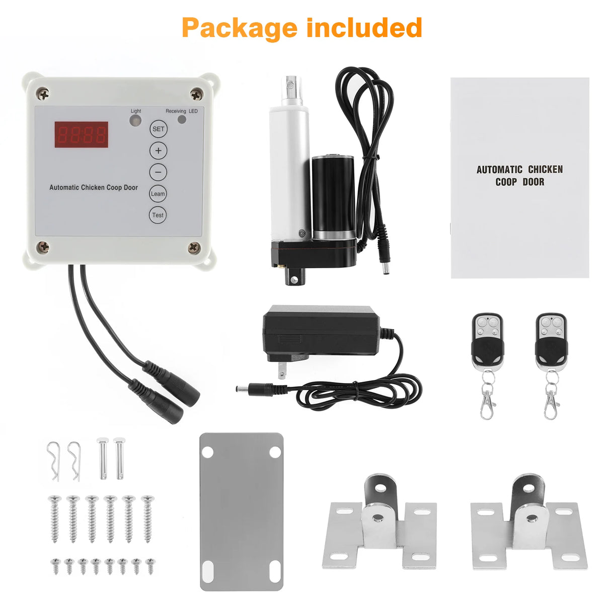 Automatic Chicken Coop Door Opener – Timer, Light Sensor & Remote Coop Door Opener Vue