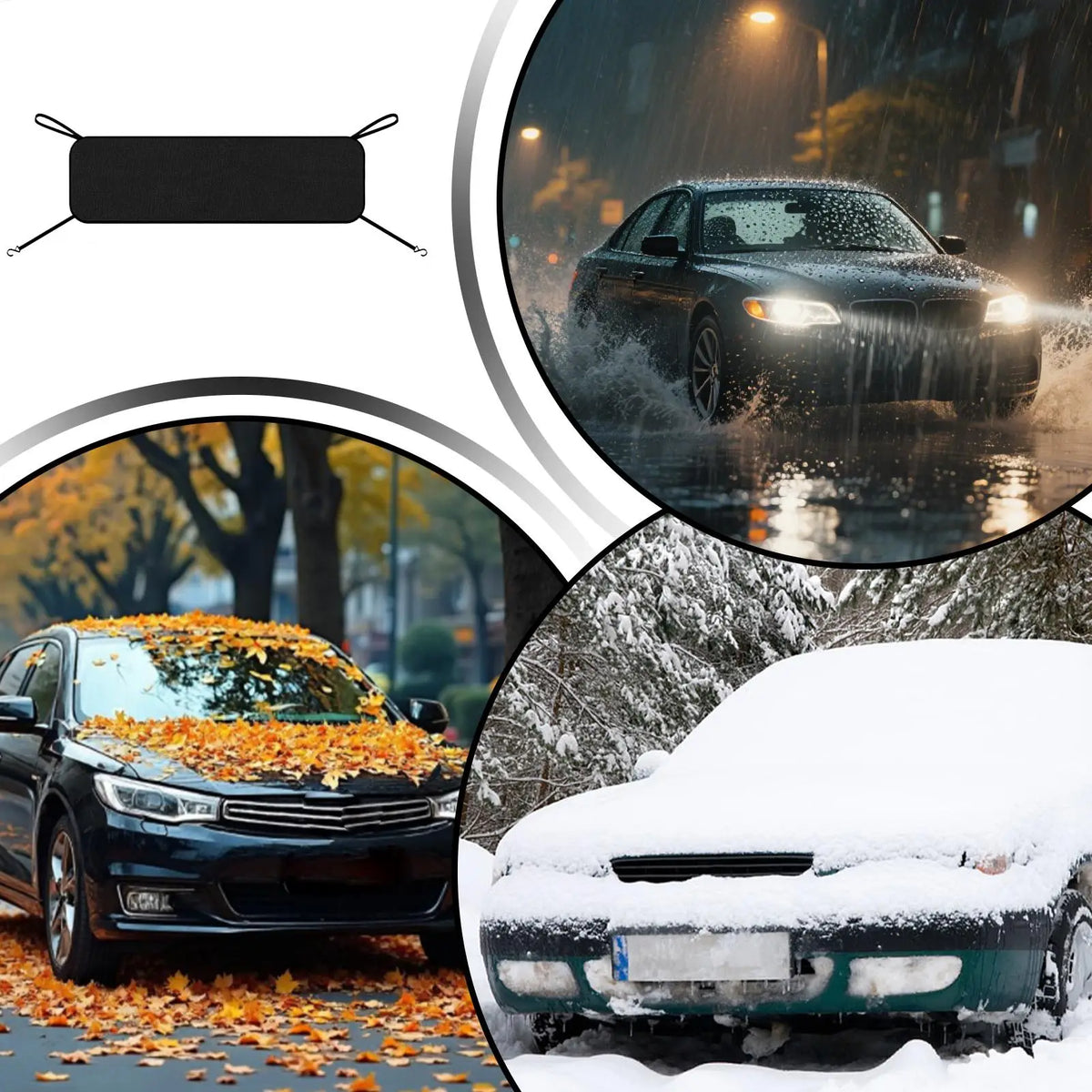 Windshield Trough Cover Window Rain Rough Leaf Guard Windshield Dust Blocking Cover for Patio Outdoor Garage Apartment Renter Vue