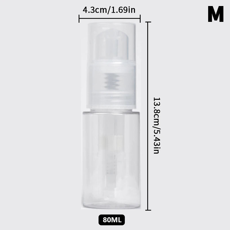 18/60/80/120ml Barber Powder Atomizer Bottle Talcum Spray Lotion Dispenser Travel Salon Container Vue M