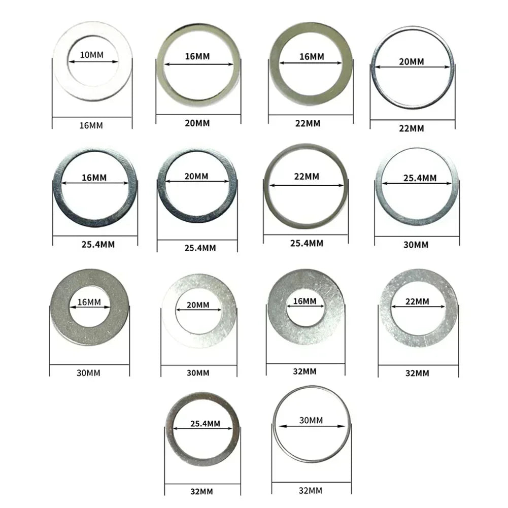 Circular Saw Blade Reducer Rings 10-Pack | Multi-Size Arbor Rings Saw Blade Reducer Rings Vue