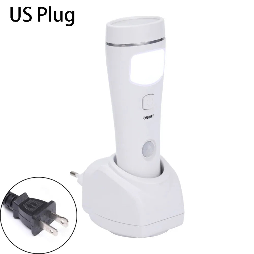 4 in 1 LED Emergency Lights Rechargeable Motion Sensor Motion Sensor Night Lights LED Automatic Turn On Plug-in Flashlight Home Vue US Plug