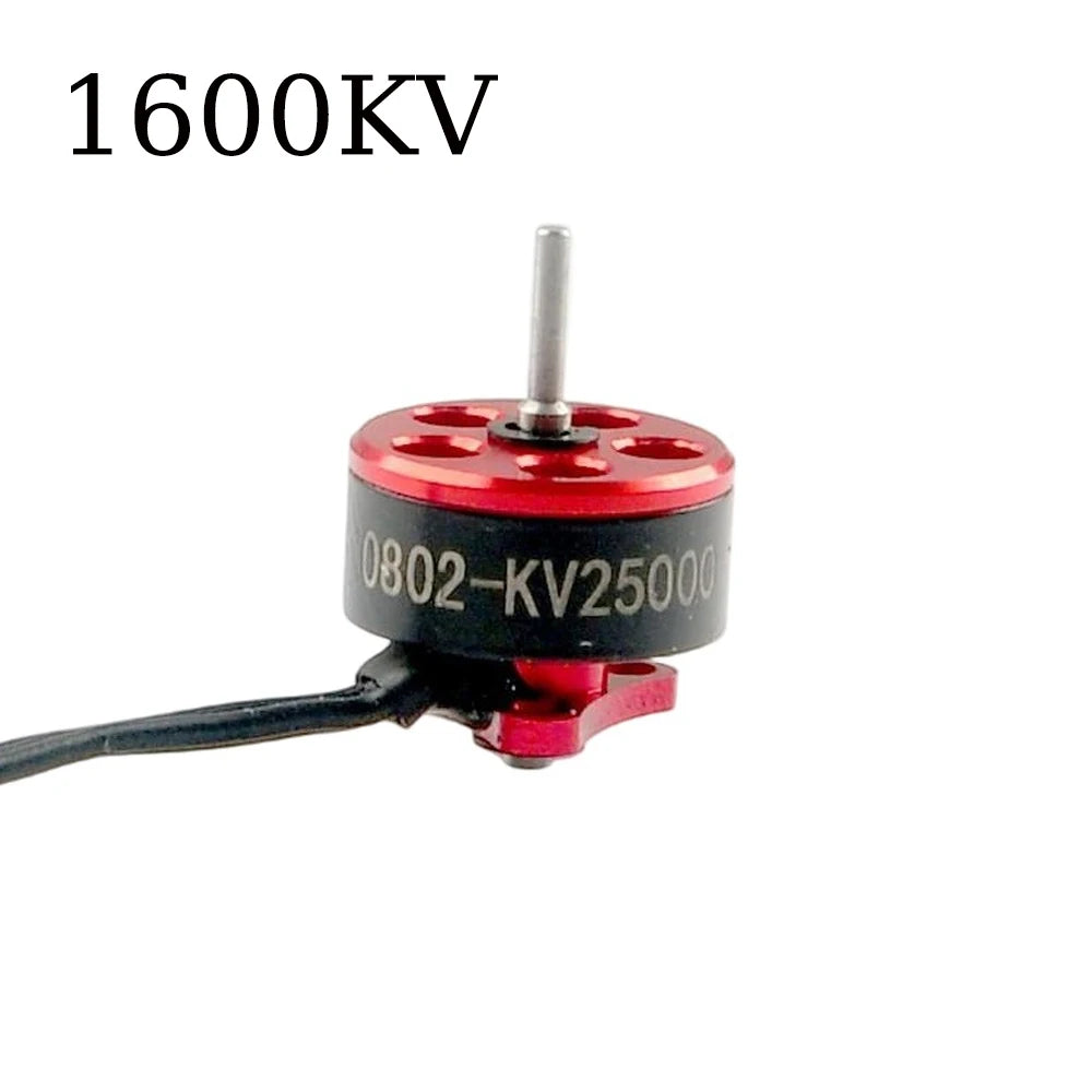 D0802 Brushless Motor 16000KV 19000KV 25000KV 1.0mm Shaft 9N12P 1-2S Lipo for 65-85mm FPV Quadcopter Frame Replacement Motor Vue
