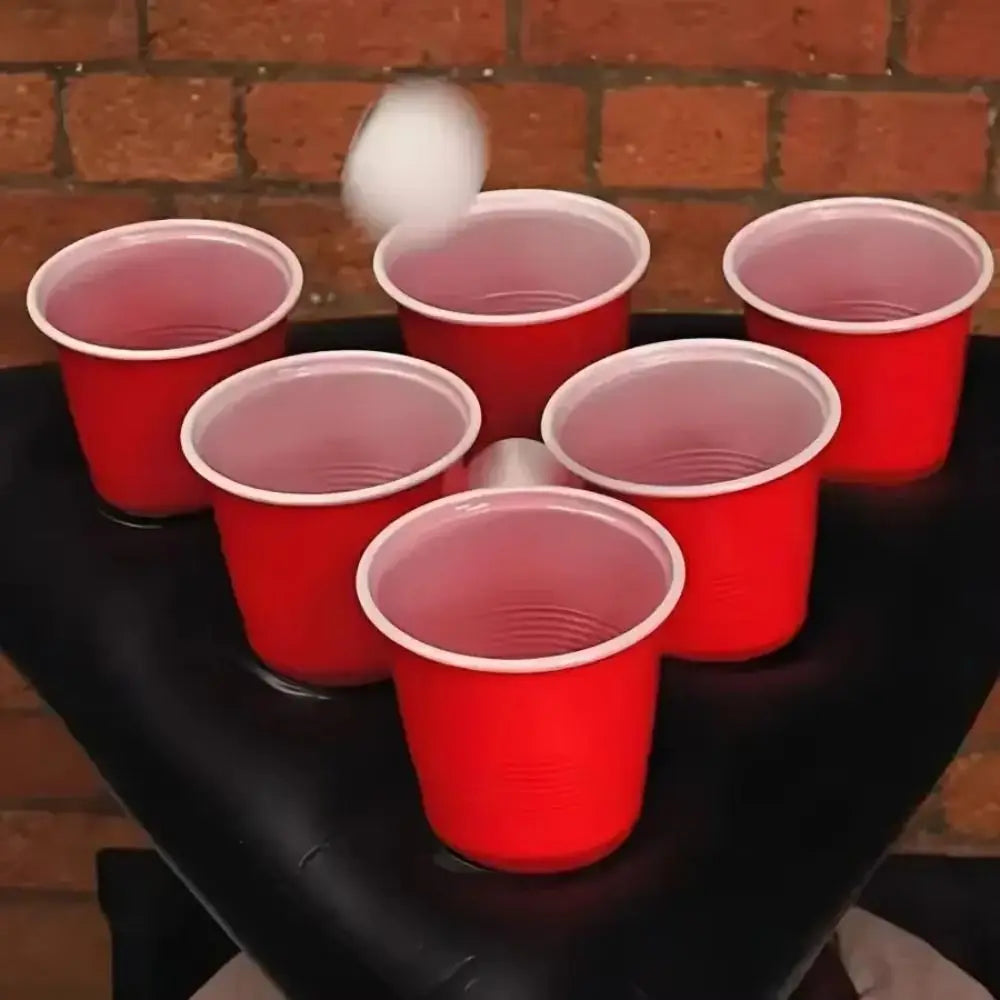 Premium PVC Inflatable Pong Hat Triangle Cap Beverage Cup Mats Beer Cup Holder Hat Only Interactive Design Toss Game Hat Vue