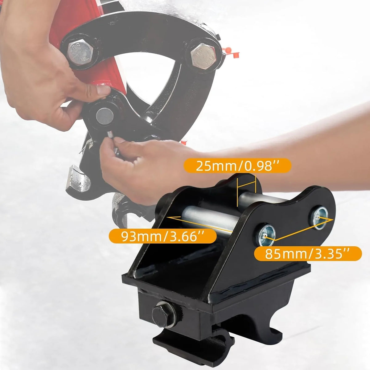 Excavator Hitch Excavator Quick Coupler Alloy Steel Labor Saving Practical Portable for Mini Excavators Vue