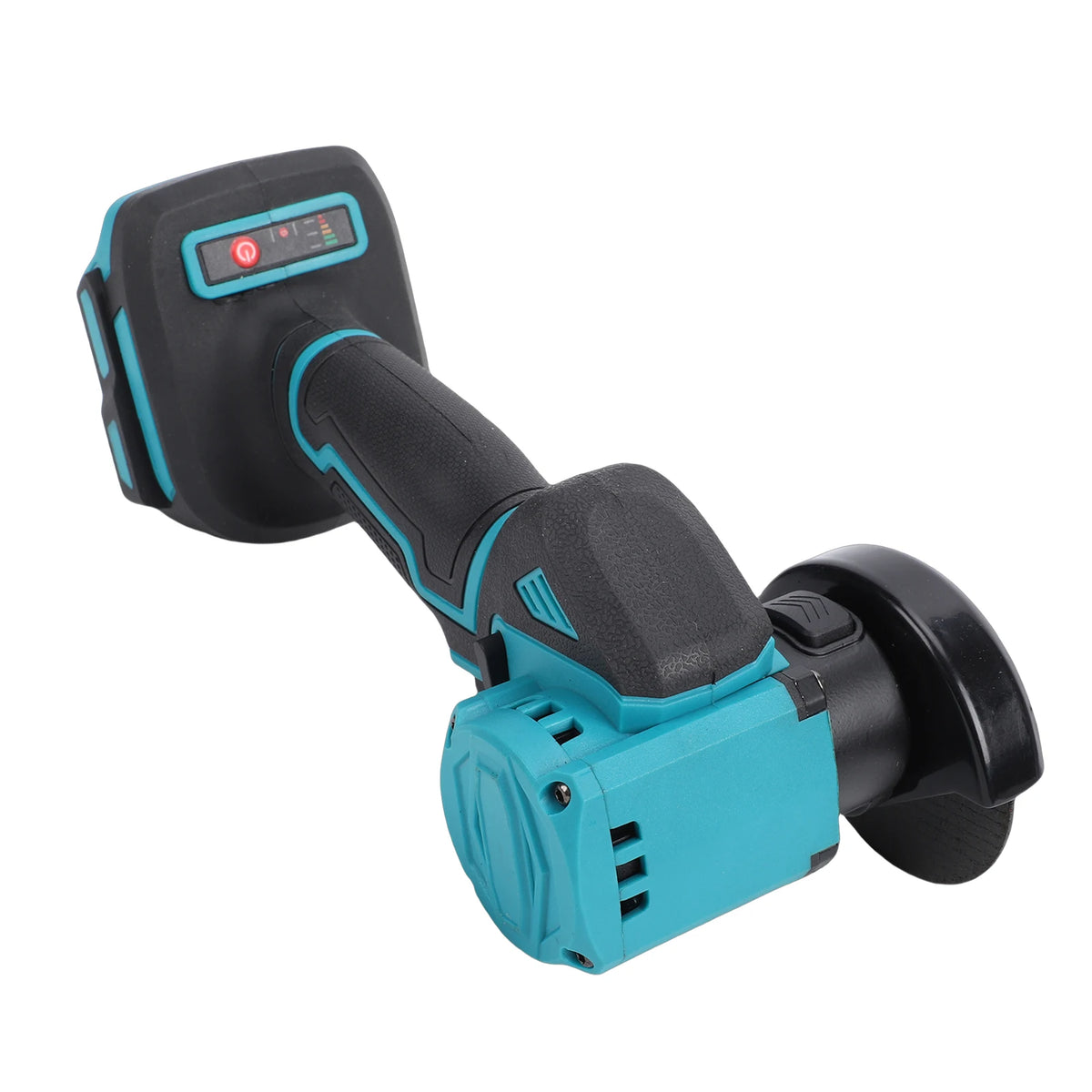 Cordless Angle Grinder Kit, 19000RPM 2-Speed Electric Angle Grinding Tool with 2 Saw Blades, Battery Level Display for Wood Vue