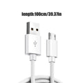 100cm durable Fast Charging USB B Cable 480 Mbps USB 2.0 3A Cord Fast Charging Speed Data Wire for Smartphones Digital Devices Vue A