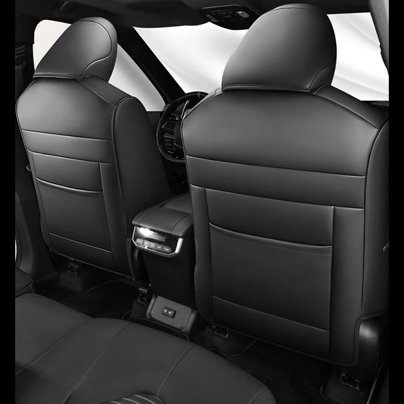 5 Seats High-quality Car Special Seat Cover For Toyota Highlander 2022-2026 Interior Decoration Waterproof Leatherette Full Set Vue
