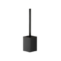 Metal Shell Toilet Brush Set Wall-Mounted Rustproof Toilet Cleaning Brush No Dead Angle Nail Free Installation Vue Black