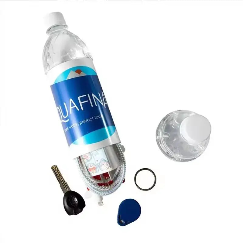 Portable Creative Fake Mineral Water Bottle Stash Hidden Container Sight Secret Security Hide Cash Pills Travel Outdoor Safe Box Vue