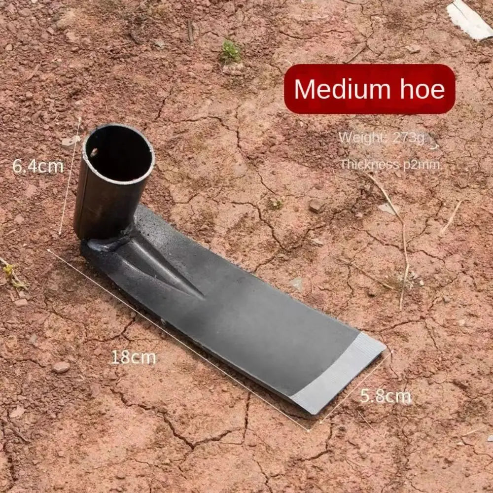 Durable Garden Hoe Household Outdoor Farming Tools Forging Weeding Hoe for Digging Soil Planting Vegetables Flowers Vue Style 4