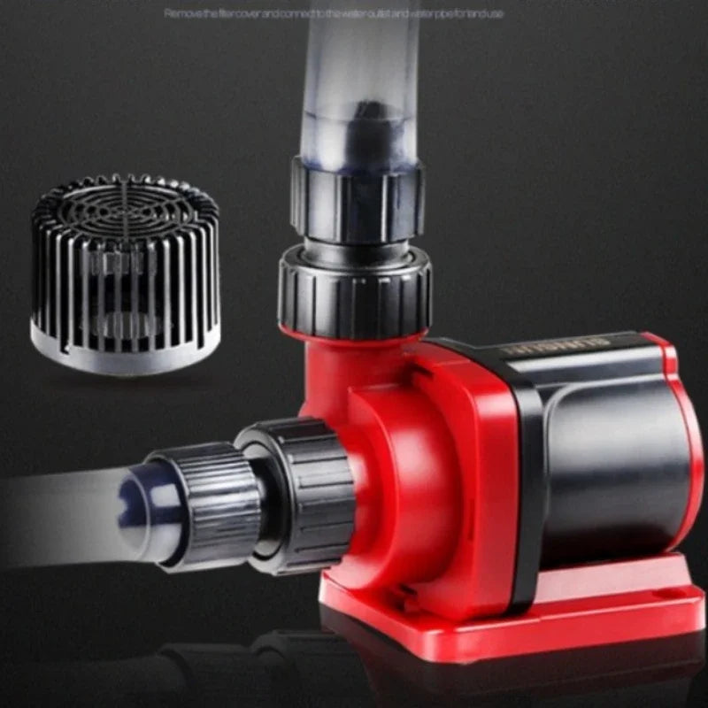 Aquarium Ultra-Quiet Submersible Pump Variable Frequency DC Water Pump with Controller Flow Adjustable Fish Tank Circulate Pump Vue