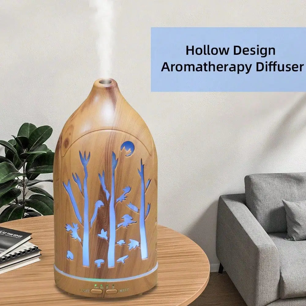 3 Oils,7Color Aromatherapy Diffuser, Essential Oil Bottles, Auto ShutOff, Home Yoga Vue