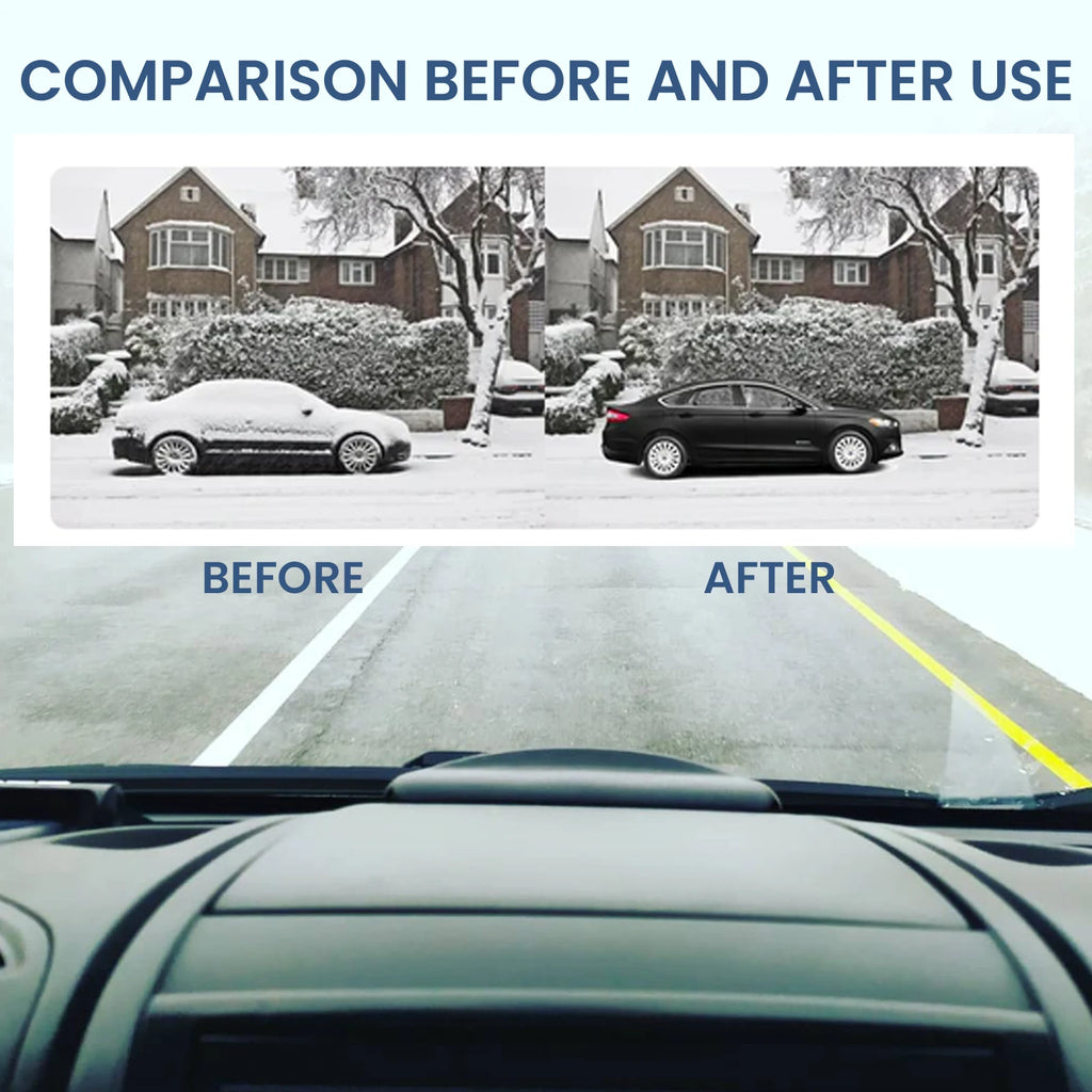 Car Snow & Ice Remover — Portable Automotive De-Icer for Snow, Ice, Frost & Fog Removal Vue