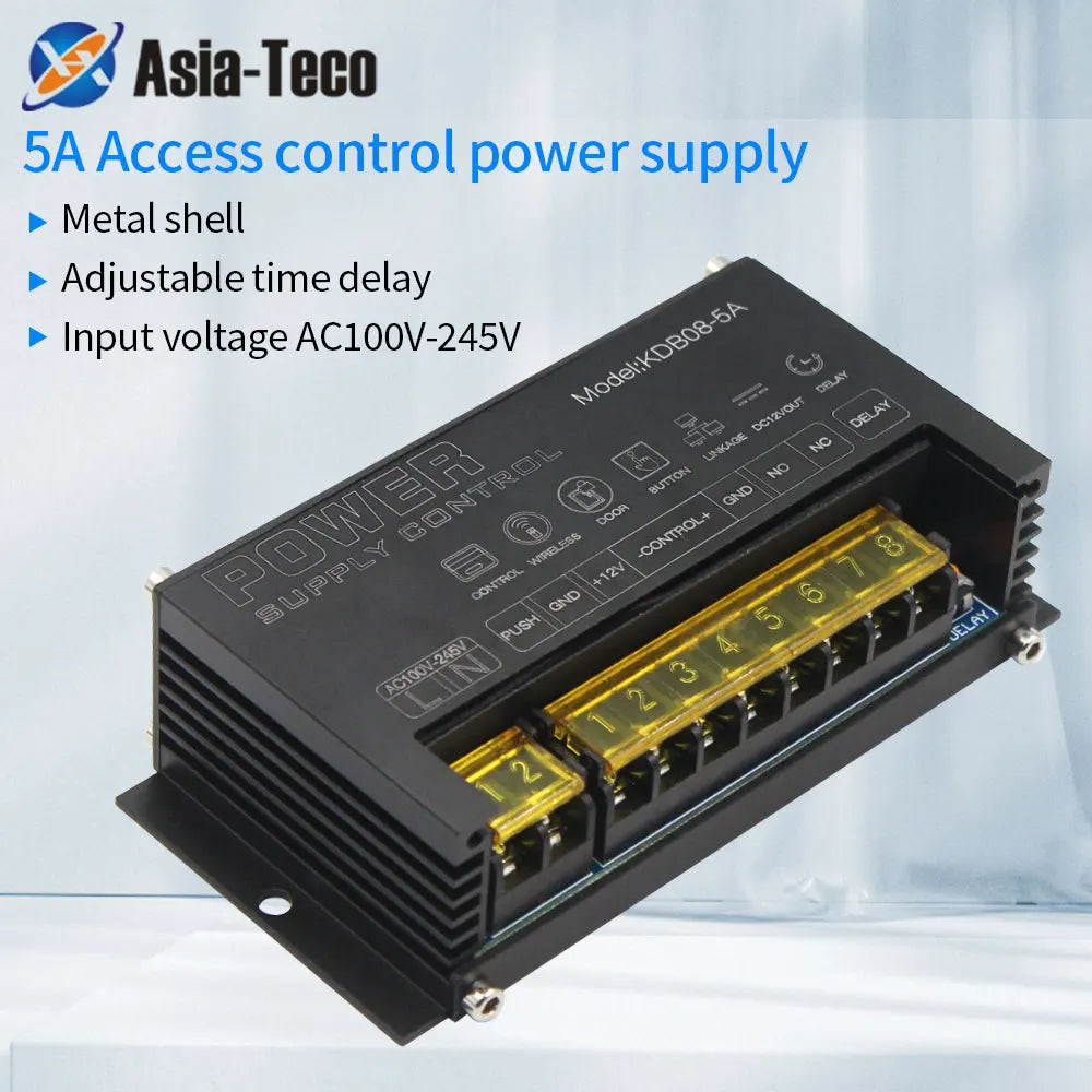 DC 12V Door Access Control system Relay Switch Power Supply Controller 5A AC 100~245V for RFID Fingerprint Access Control Device Vue Default Title