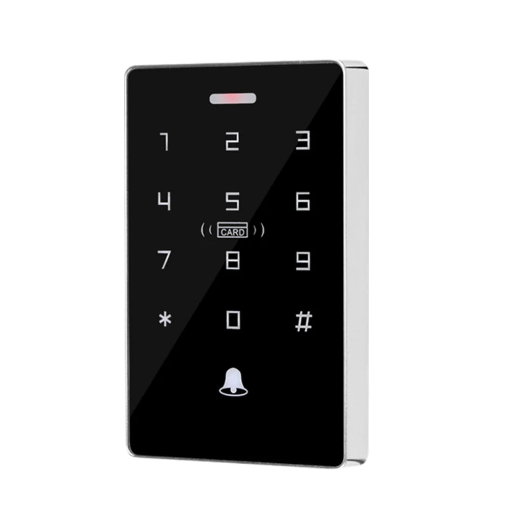 Touch Screen Backlight RFID Keypad Standalone Access Control 1000 User Wiegand Output 125KHz+13.56MHZ IP67 Waterproof Vue 125KHZ and 13.56Mhz