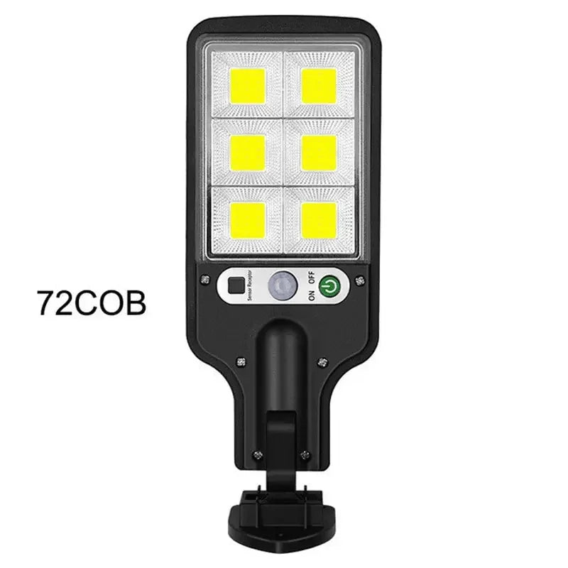 Outdoor Led Solar Light 72 COB Wall Lamp with PIR Motion Sensor Sunlight Rechargeable Waterproof Garden Fence Yard Auto On/Off Vue 72COB motion sensor 2 pieces