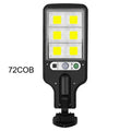 Outdoor Led Solar Light 72 COB Wall Lamp with PIR Motion Sensor Sunlight Rechargeable Waterproof Garden Fence Yard Auto On/Off Vue 72COB motion sensor 2 pieces