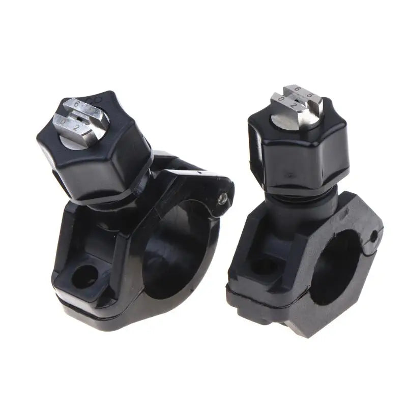 Clip-on Spray Nozzle Eyelet with Plastic Clamp Water Pipe Mount for Greenhouse Garden Plant Misting Irrigation Vue