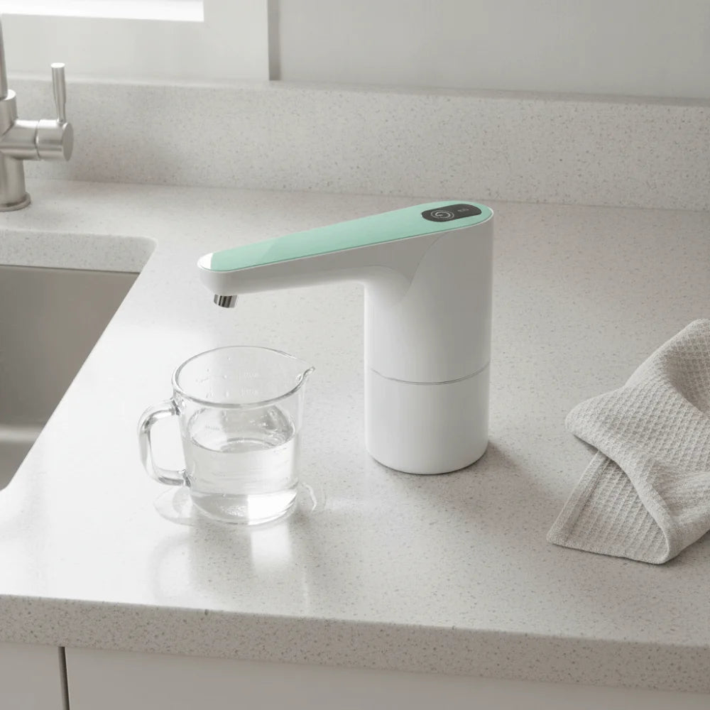 Low Noise Electric Water Bottle Pump USB Charging Long Battery Life Gallon Bucket Water Dispenser Wireless Quantitative Vue