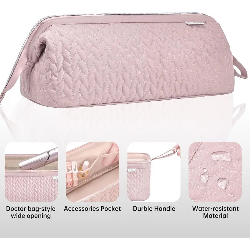 Fashion Portable Hair Dryer Multifunctional Storage Bag Pouch Waterproof Straightener Organizer Suitable for Dyson Hair Dryer Vue Pink