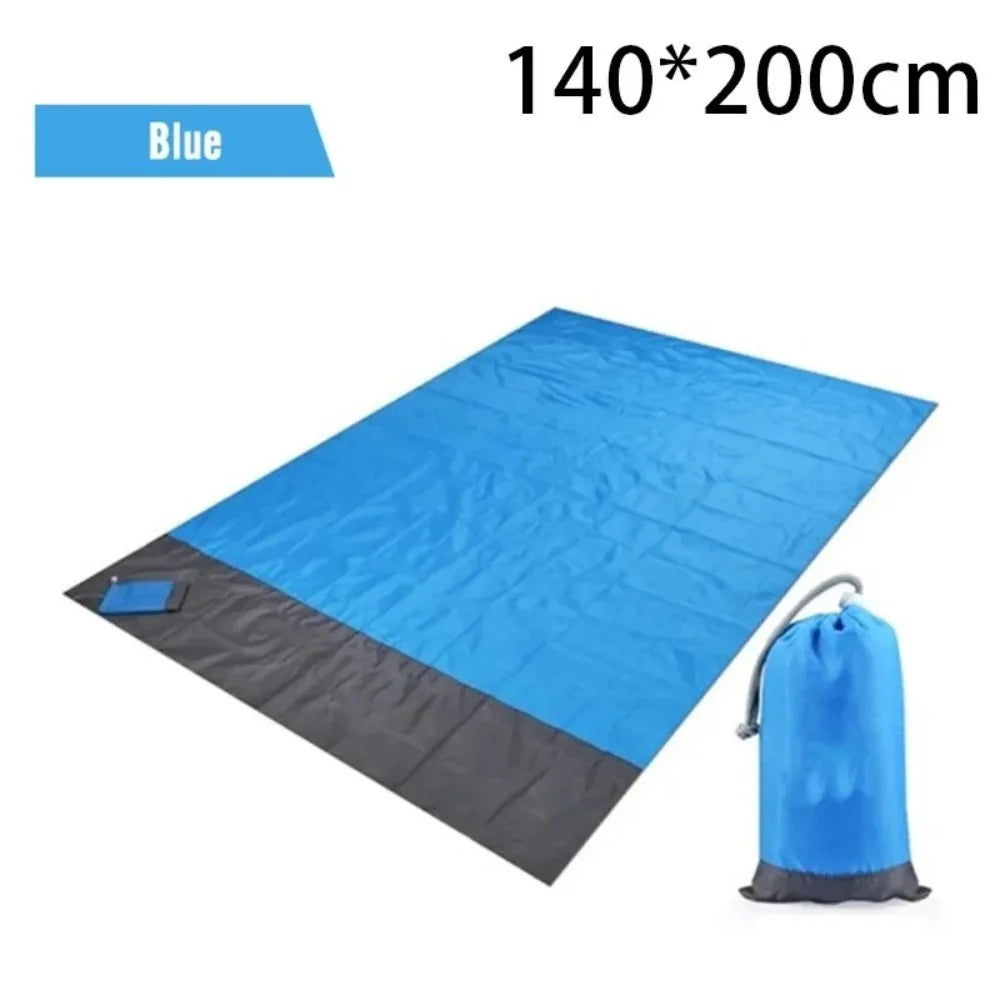 Portable Polyester Camping Mat Folding Lightweight Picnic Waterproof Vue Blue 140x200cm