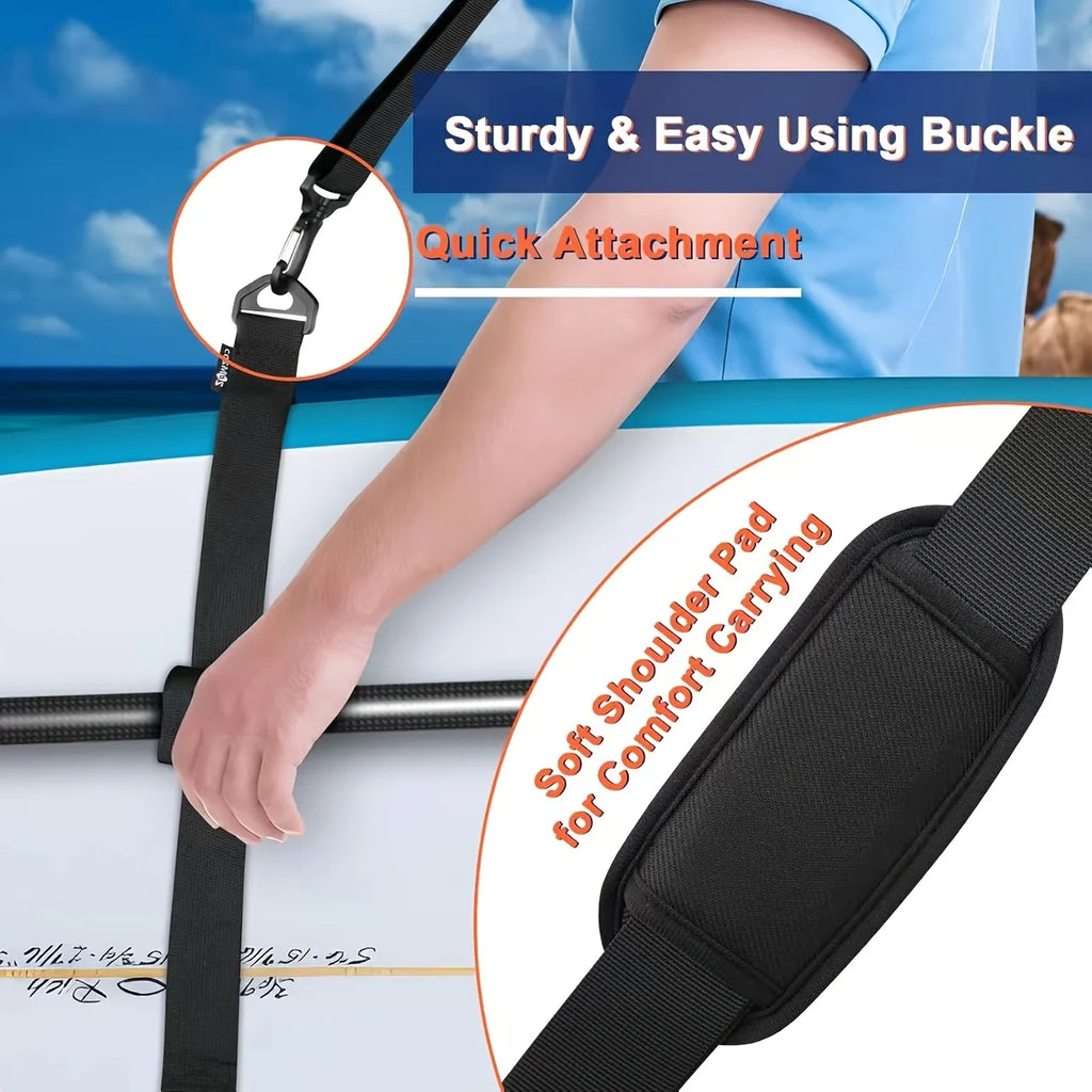 Hands-free SUP Shoulder Strap Kayak Surfboard Paddle Board Adjustable Vue