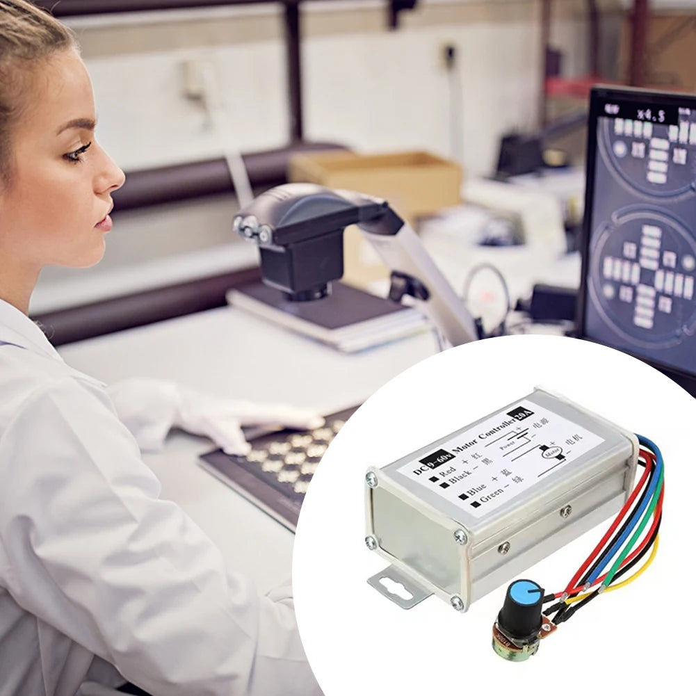 PWM DC Motor Speed Controller 9–60V 20A | Motor Driver Motor Speed Controller Vue