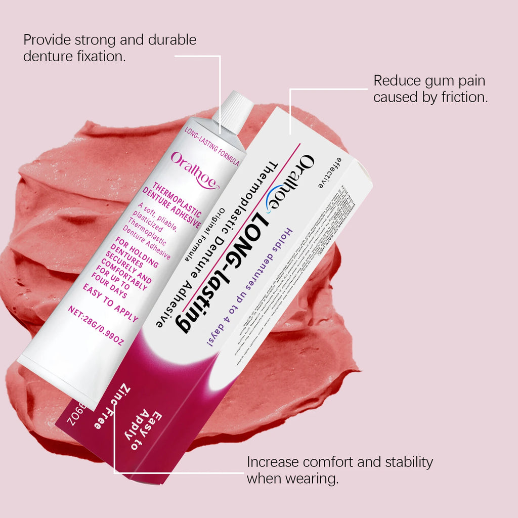Thermoplastic Denture Adhesive Long-lasting Denture Fixing Adhesive Improve Comfort Denture Care Products Odontologia Vue