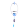 Door Hanging Automatic Retractable Kitten Toys with 3 Catnip Mice Independent Play Hanging Door Cat Toys for Indoor Cats Vue WHITE