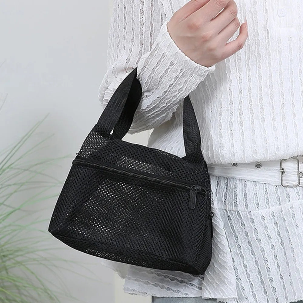Breathable Mesh Beach Bag Foldable Large Capacity Wash Storage Vue