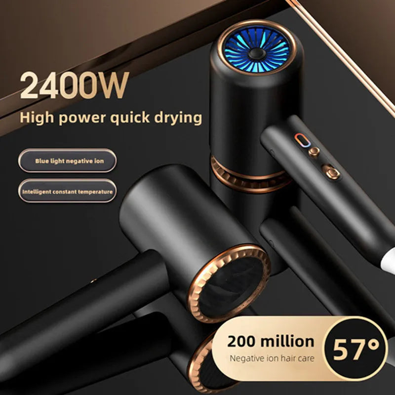 XMSJ 2400W Negative Ion Hair Dryer with Diffuser | Salon-Grade Negative Ion Hair Dryer Vue