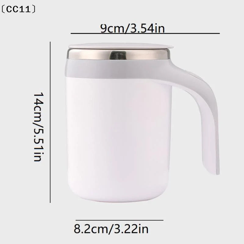 380ml Self Stirring Mug Automatic Magnetic Self Stirring Coffee Mug Travel Coffee Cup Insulated Rotating Mixing Cup〔CC11〕 Vue