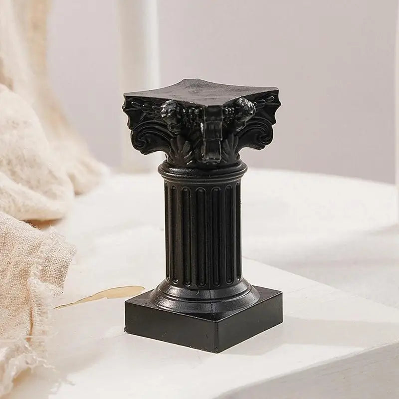 Roman Pillar Greek Column Statue Pedestal Candlestick Stand Figurine Sculpture Indoor Home Dinning Room Garden Scenery Decor Vue
