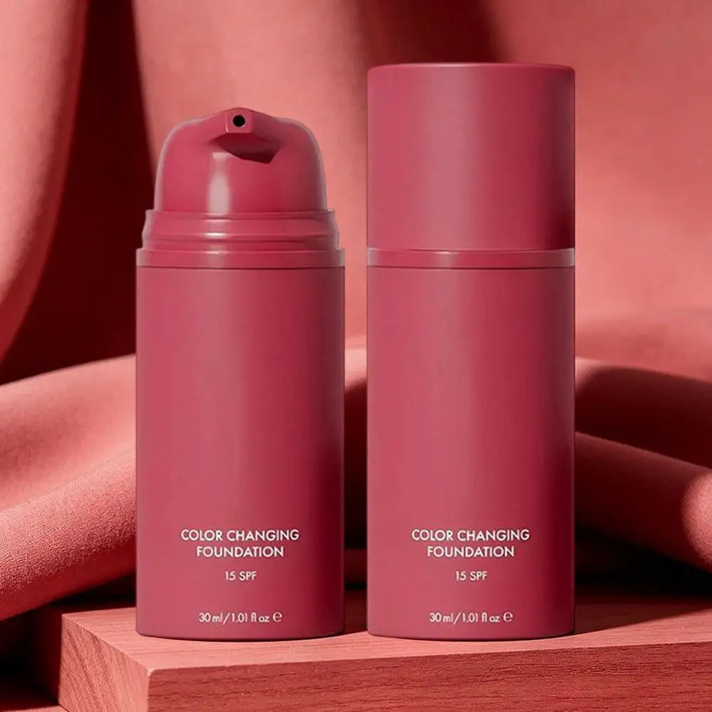 30ml Natural Brighten Skin Tone Primer Makeup Original Temperature Changing Liquid Foundation High Cover Lightweight Facial Base Vue