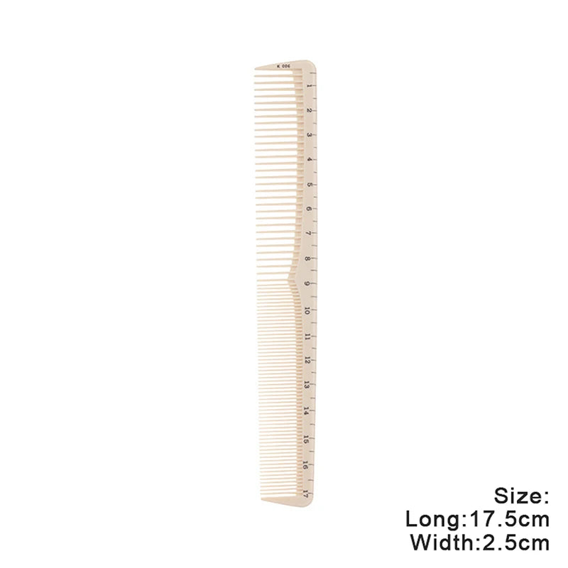 Scale Marked Professional Barber Comb Laser Ruler Hair Cutting Styling Tool Salon Hairdressing Plastic Modeling Brush Supplies Vue A6