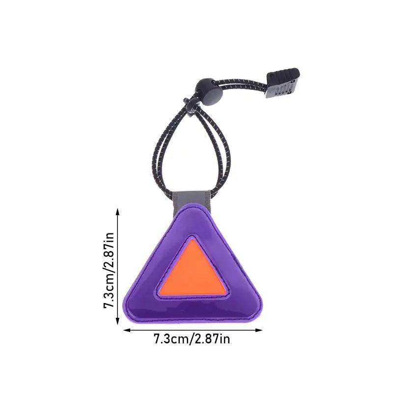 Reflective Triangle Patch for Night Riding Visibility and Safety Vue