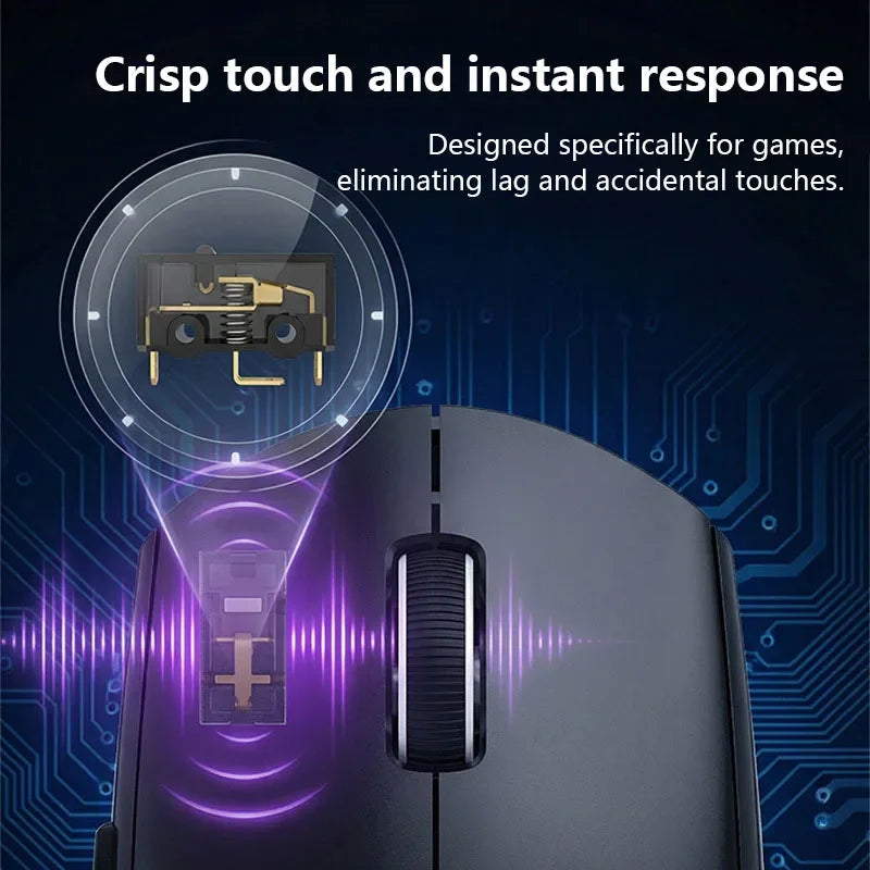 Lenovo Dual-Mode Wireless Mouse Bluetooth 2.4G Rechargeable Ergonomic Office Gaming Portable Mice For iPad PC Laptop Mouse Vue