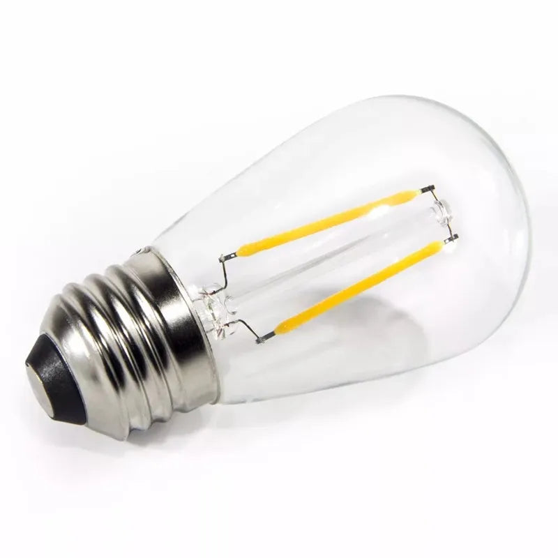 LED S14 Replacement Light Bulbs E27 Shatterproof Retro Edison Bulbs 220V for Waterproof IP65 Outdoor String Lights Vue