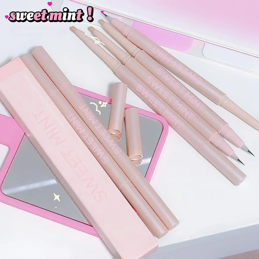 Double-ended Lying Silkworm Pencil Natural Non-smudge 2-in-1 Highlighting Eyeshadow Pen Waterproof Liquid Lower Eyelid Liner Pen Vue