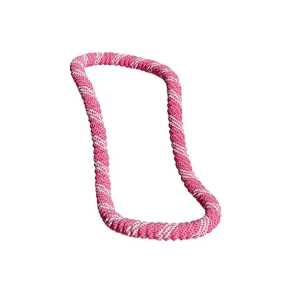 Portable Fat Burning Sports Hoop Foldable Soft Spring Spring Tube Yoga Circle Slimming Belly Durable Yoga Fitness Hoops Vue Pink