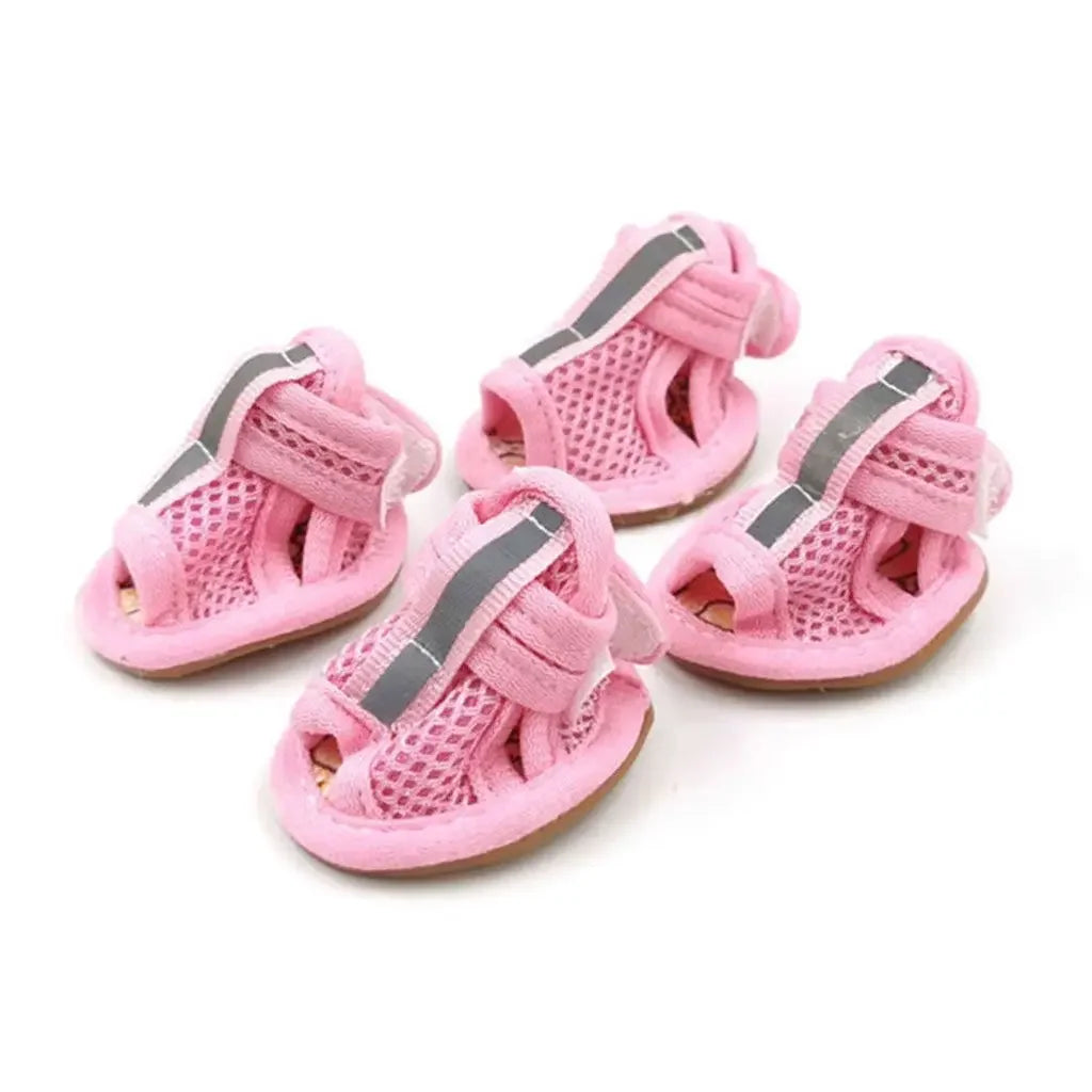 Summer Outdoor Dog Shoes Anti-slip Casual Breathable Spring Cute Wear Dog Shoes Puppy Shoes Pet Supplies Dog Sandals Outdoor Vue pink xl